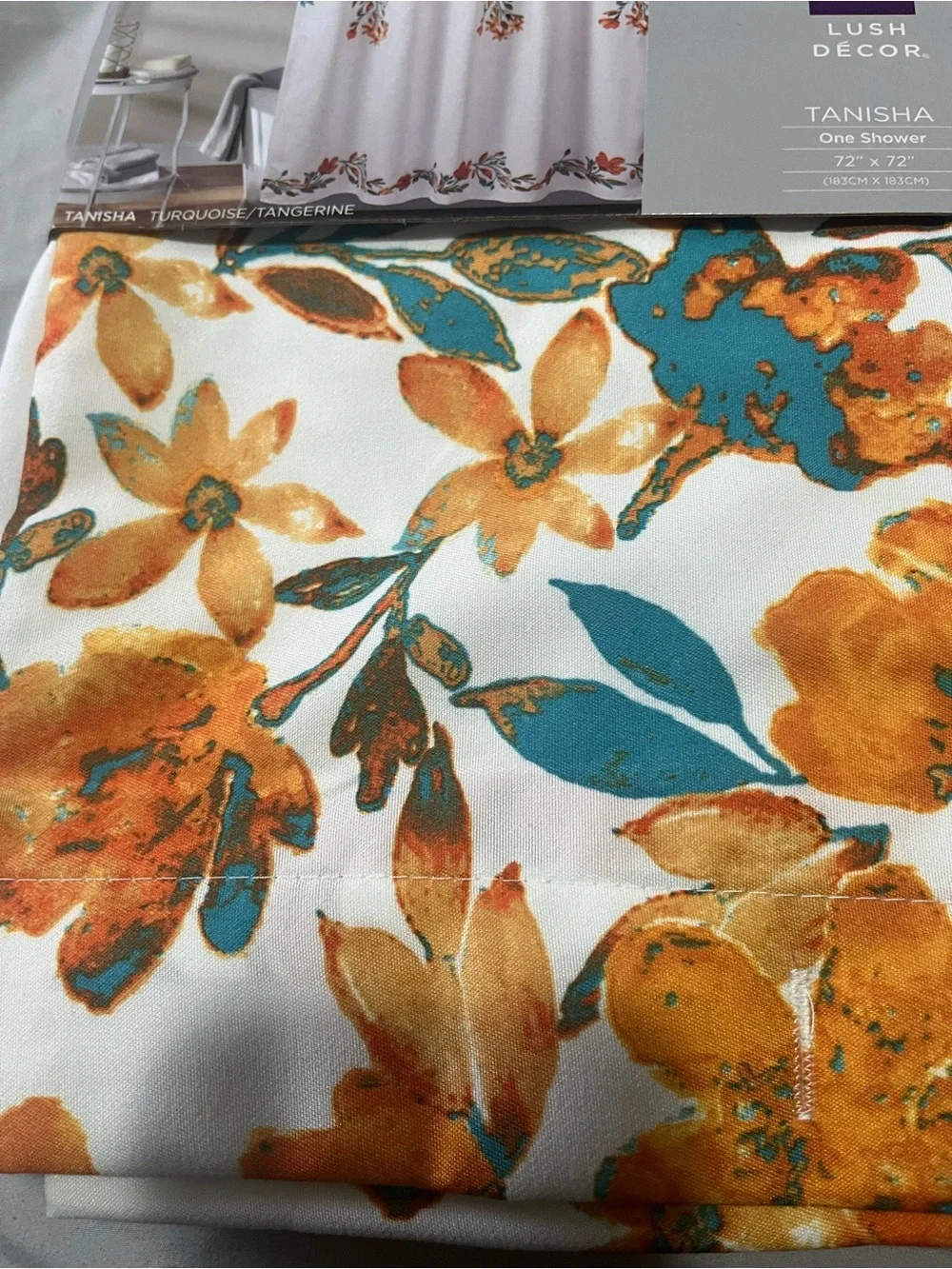 Lush Décor Tanisha Floral Shower Curtain